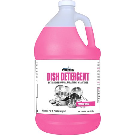 INTERCON CHEMICAL COMMERCIAL DISH DETERGENT PINK; 4x1 Gal., 4PK FICCB-MD-04X1-M800